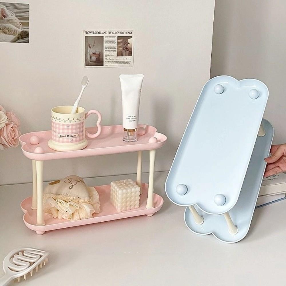 Detachable Water Cup Storage Rack 2-layer Cosmetics Storage Rack  Desktop Organizer