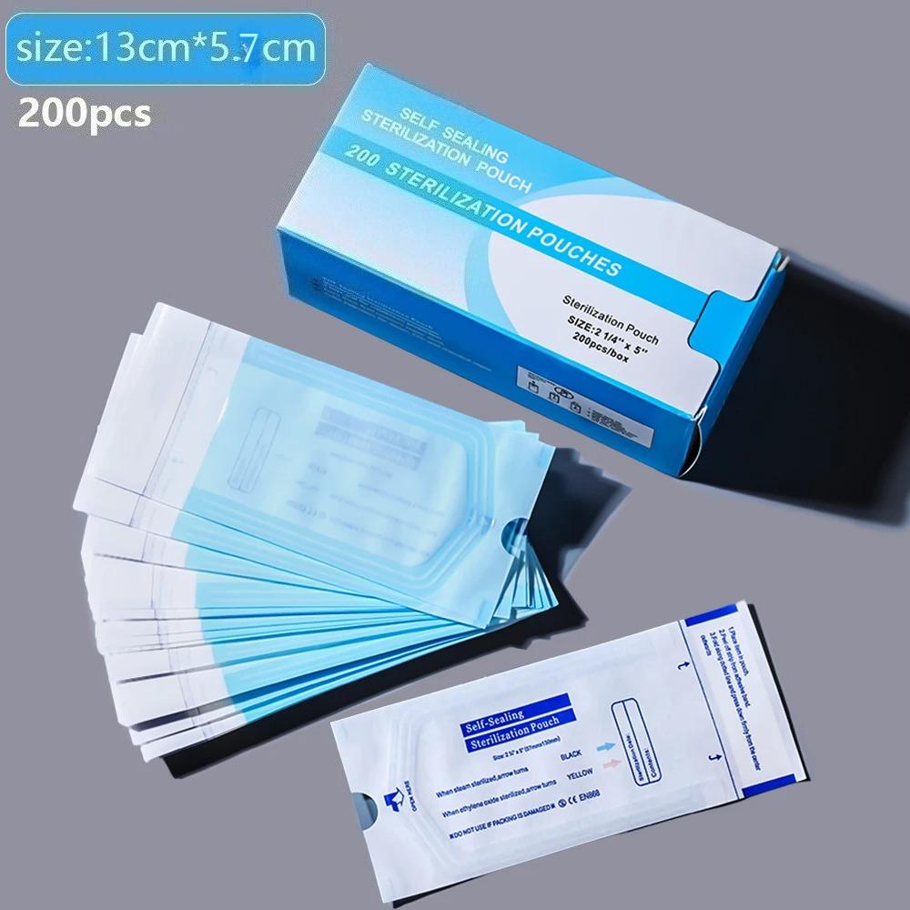 

200 шт./Коробка Пустые стерилизационные пакеты для нейл-арта Одноразовые самозапечатывающиеся стерилизационные пакеты Пакет Маникюр Инструменты для нейл-арта K3