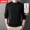 Men's 100% Pure Wool Machine Washable Half-High Collar Sweater