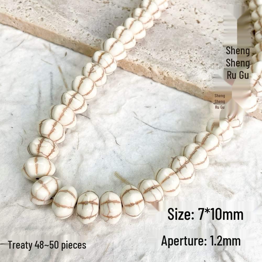 Versatile White & Turquoise Spacer Beads for DIY Jewelry Making - Bracelets, Necklaces, Accessories