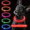 USB-wiederaufladbarer Glasfaser-Halsband Haustier Hund LED-Licht-Halsband Leuchtendes Anti-Verlust Hundehalsband USB-wiederaufladbares Hundehalsband Halsband