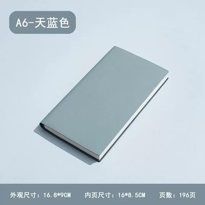 A5A6/B5 Soft Pu Leather 96/100 Sheets Notebook Journal Business Office Work Meeting Notepad Diary Planner School Stationery