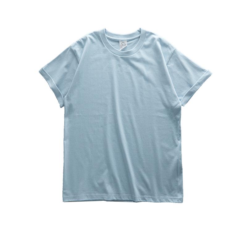 Cotton Solid Color Top Dukeen Oversized Heavy T-Shirt for Men Summer Short Sleeve Tee Casual T Shirts One Piece