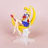 1 Pc Anime Sailor Moon Action Figures Moon Shaped Sitting Posture Moon Power PVC Model Collection Kid Gift Toy
