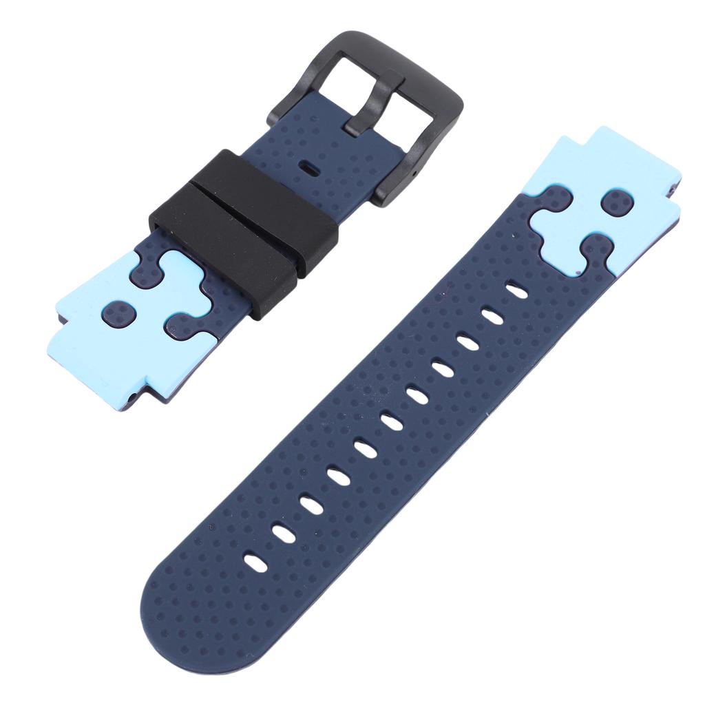 15mm Silicone Watch Band for Kids Water Proof Sport Watch Band Replacement with Stainless Steel Buckle