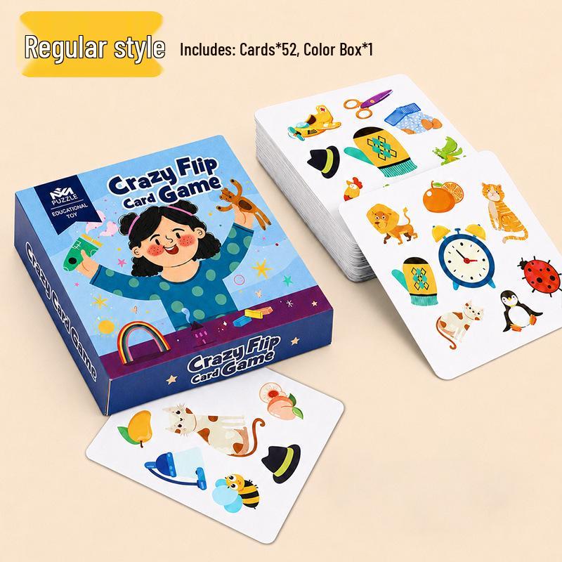 Memory Matching Pairs Game: Educational Early Learning Toy with Eco-friendly Paper Cards