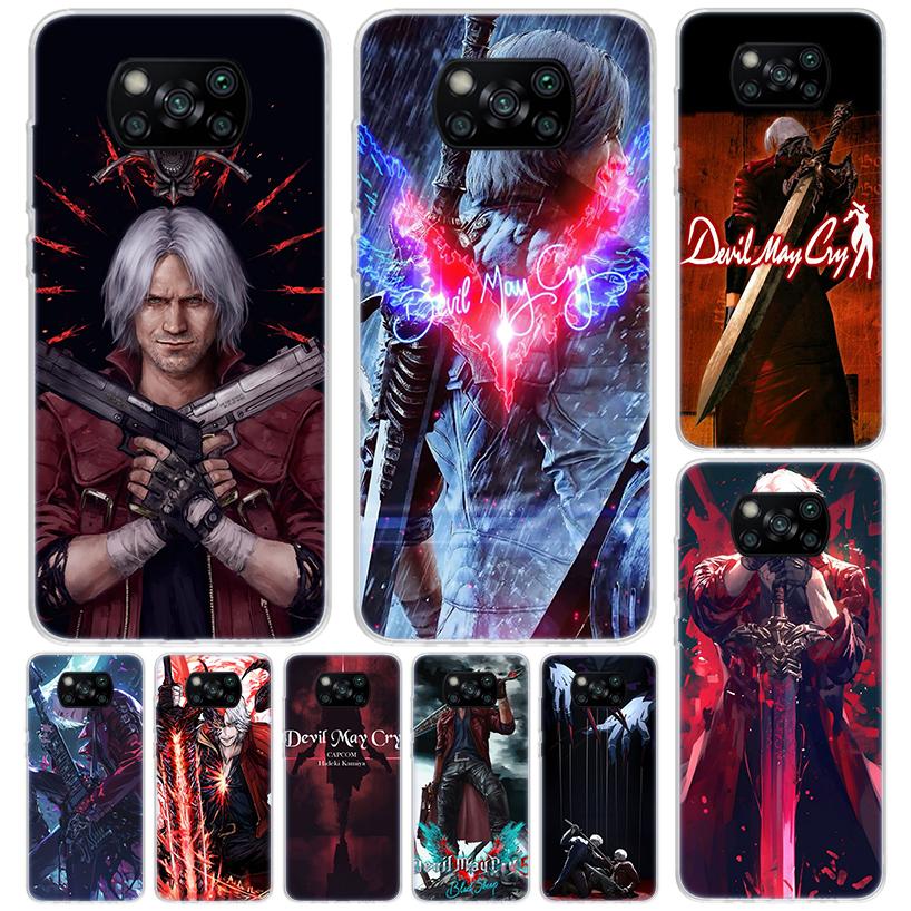 Game D-Devil May Cry 5 Cover For Xiaomi Poco X7 X6 X5 Pro X3 Nfc F7 Ultra Phone Case F6 F5 X4 F4 Gt F3 M6 M5S M4 M3 Print Shell