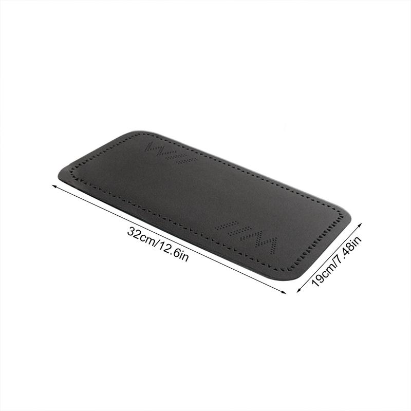 Armrest Box Cover Ultra-Thin Center Console Mat Armrest Cover Car Interior Accessories Anti-Slip Black/Orange Fits Armrest Box