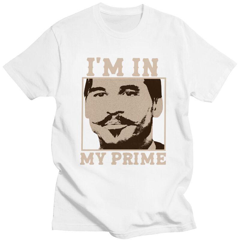 Custom Male Doc Holiday Im In My Prime T Shirts Short Sleeves Cotton Tshirts Tshirt Casual Tee Clothes
