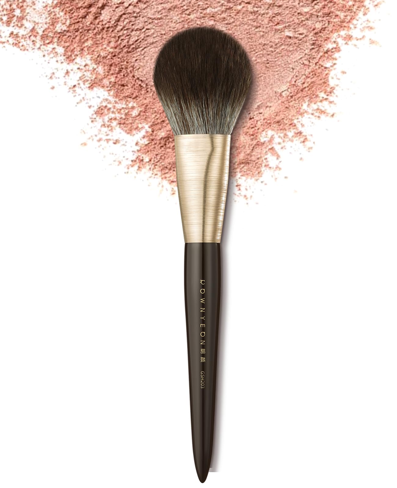 

ROWNYEON Cheek Brush, Face Brush, Makeup Brush, Cosmetic Brush, Soft and Easy to Use, Gentle Bristle Texture, GSH203
