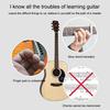 Gitarren-Anfänger-Training Akkord-Lernwerkzeug Finger Schmerzfreier Aufsatz Übungszubehör