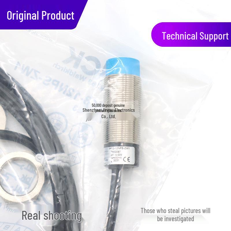 Genuine IM18-12NPS-ZW1 Proximity Sensor, DC Three-Wire PNP, Normally Open