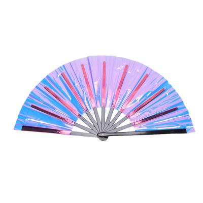 Folding Hand Fan Chinese Style Handheld Clacking Fan for Line Dancing Carnival Festival Party