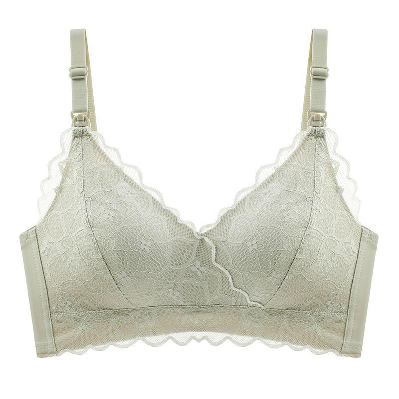 Breast-feeding Underwear Lactation Underwear Gather To Prevent Sagging Maternity Bra Postpartum Feeding Bra  Front Opening