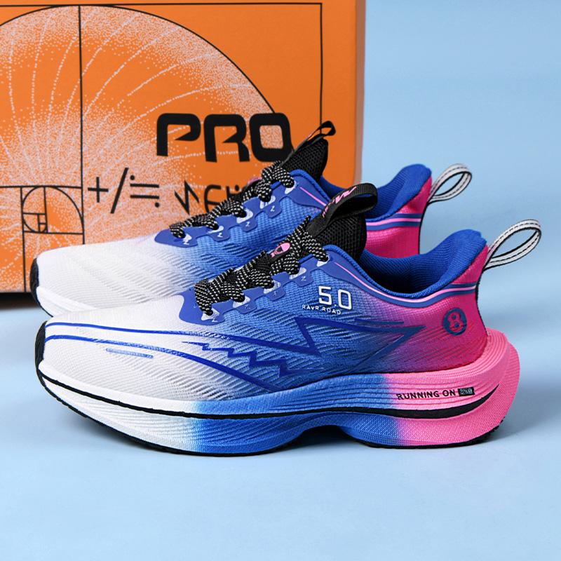 Sneakers Summer New Mesh Breathable Carbon Plate Lightweight Racing Shoes Shock Absorption