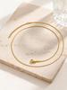 Minimalistische Schlangenkette Halskette, Anlaufgeschützt 18K Vergoldeter Edelstahl Dünn Vielseitig Basis Layering Schmuck