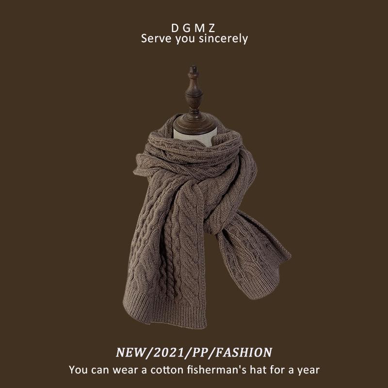 Vintage Christmas New Red Scarf Women's Winter Thickened Warm Premium Birthday Gift Scarf