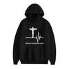 2025 New Spring and Autumn Men's Leisure Outgoing Sports and Fitness Hoodie Printed Leisure Loose Hooded Plush Couple Sweater