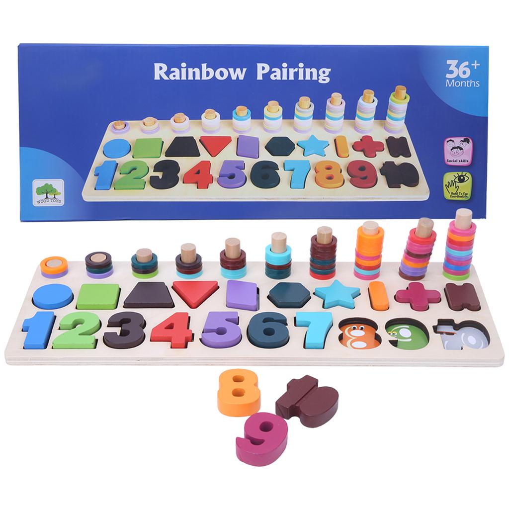 3in1 Intelligent Children Matching Puzzle Early Education Block Matching Puzzles Kid Toy