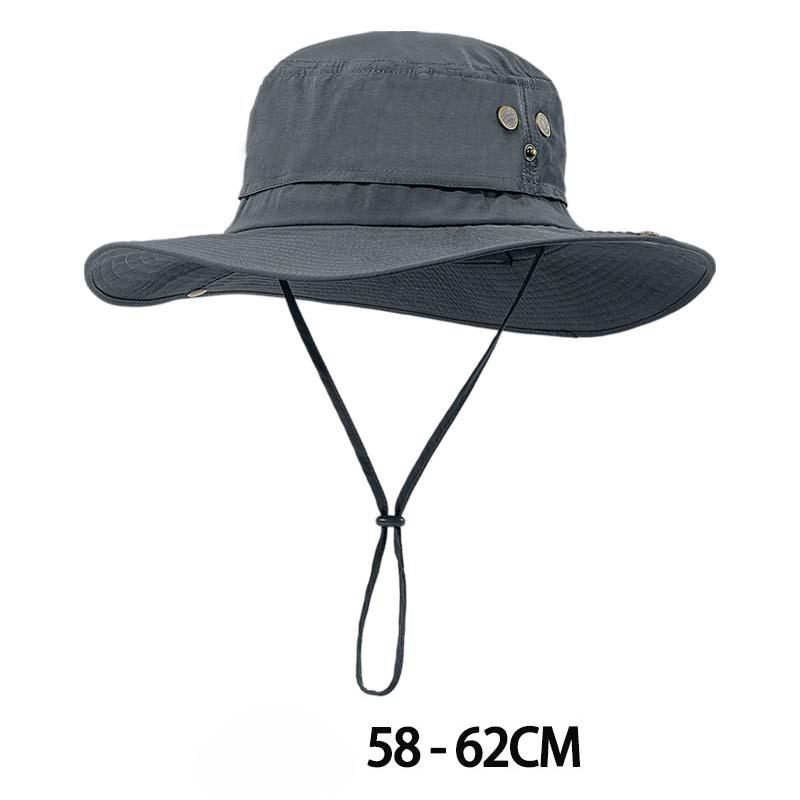 66Cm Big Size Quick Drying Fishman Hat Summer Outdoor Hiking Hat Men'S Uv Protection Wide Brim Sun Cap Women'S Foldable Sun Hat