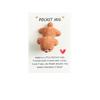 1 PC DIY Cute Teddy Resin Pocket Hug Card, Puppy Series Figurine Gift Card, Holiday Gift