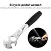 Anti-slip Bike Pedal Wrench Extra Long Handle Pedal Install Remover Spanner  Scooter Bike