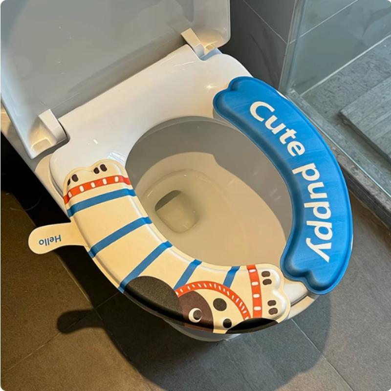 1PAIR Creative Cartoon Toilet Cushion Universal Children s Toilet Cushion Waterproof Cute Paste Toilet Seat Cushion