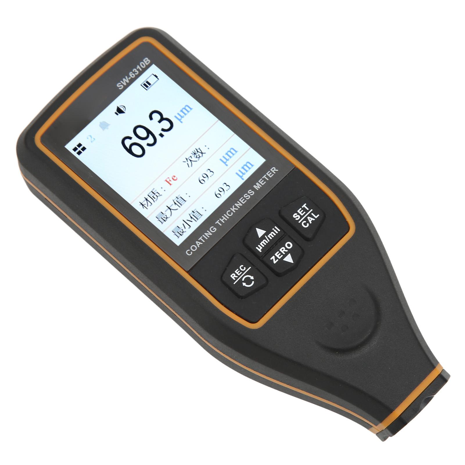 Coating Thickness Gauge High Accuracy Paint Film Meter Automotive Paint Thickness Detector ABS