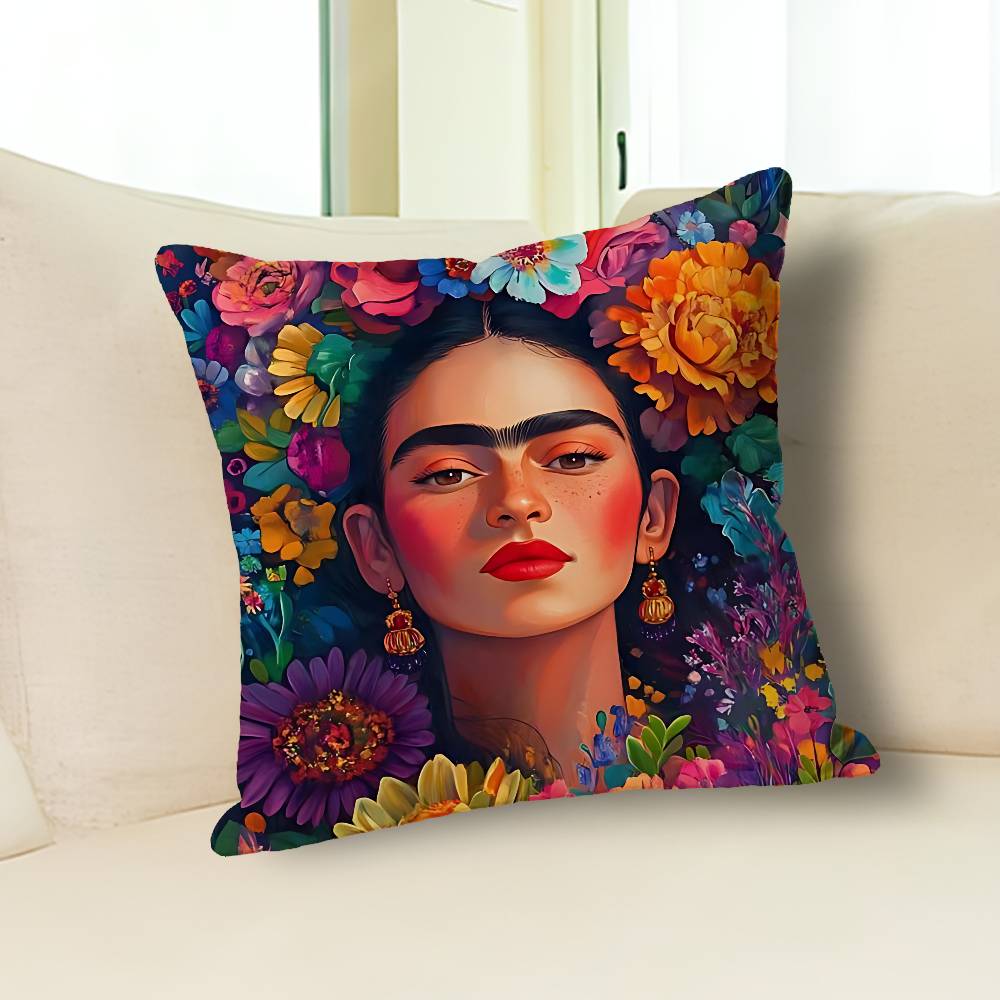 Fashion F-FridaS-S K-Kahlos Various Sizes Square Pillow Case For Car Home Bedchamber Decor Custom Valentine Gift