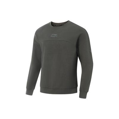 Li Ning JB Series Loose Fit Round Neck Letter Logo Sweatshirt Men Sweatshirt AWDV545-2