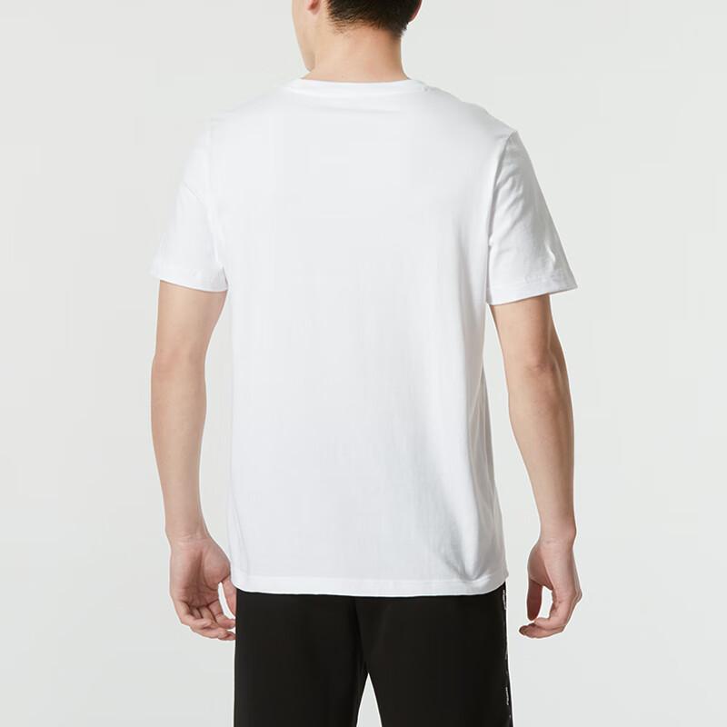 Puma Letter Print Design Casual Breathable Short Sleeve T-Shirt Men Tops White 627011-02
