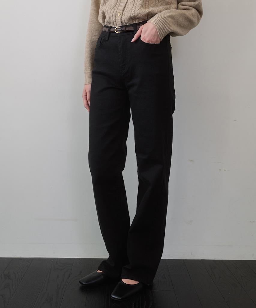 LAMINEZ Deluxe Cotton Pants - Black