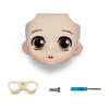 YMY Make-up Puppe Gesicht Puppe Actionfigur Zubehör ob11 Puppen Zubehör DIY Spielzeug Geschenk Geeignet für GSC 112 Maßstab Puppen Kopf