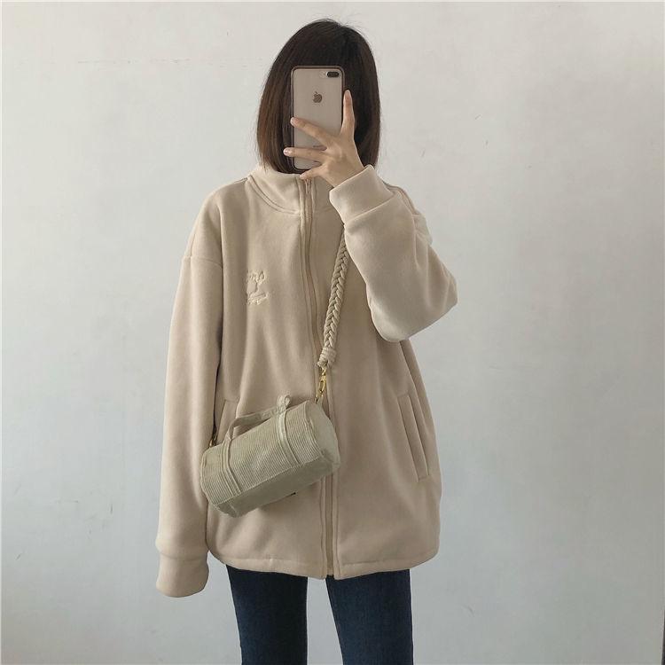 Women's Fleece Lamb Wool Windbreaker Jacket, Autumn/Winter 2025