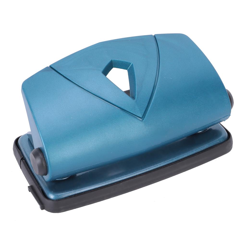 Hole Punch Small Plastic Adjustable Positioning Punching Machine for Stationery BindingBlue