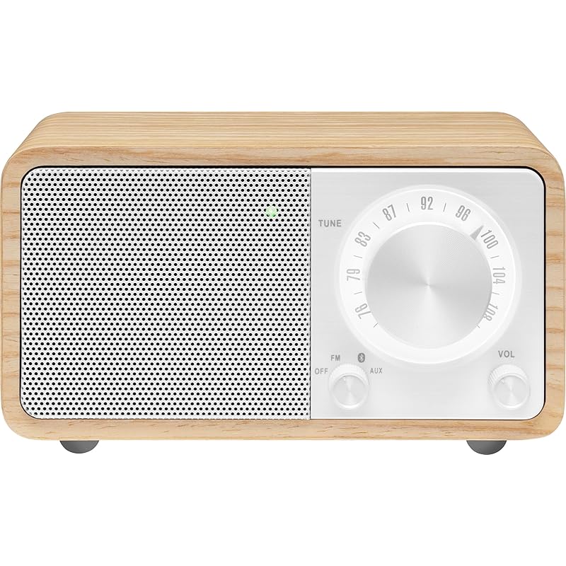 

[]Sangean WR-301 Wide FM compatible FM radio/Bluetooth speaker (White oak/pearl white)