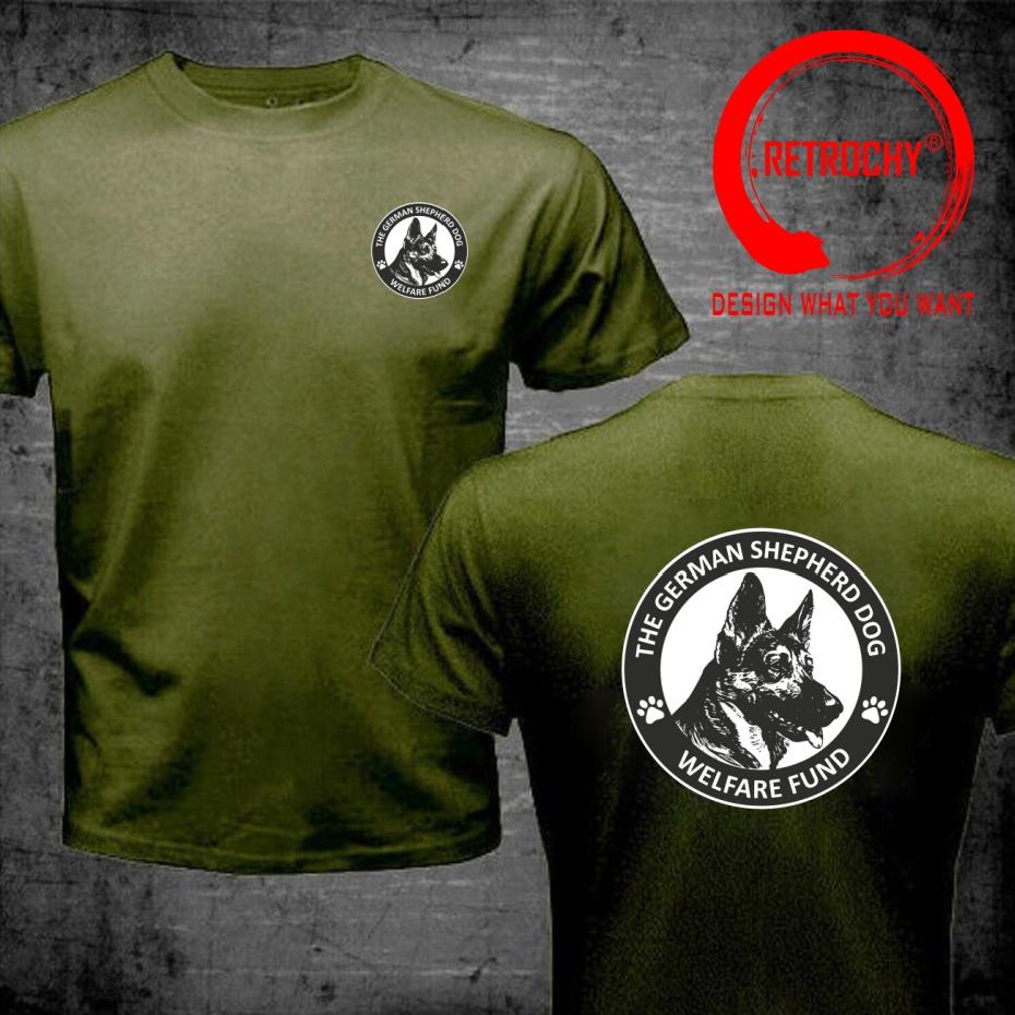 Funny Design K9 K9 Gerunisex Shepherd Shirt Unisex Fashion Trendy Casual Clothing Stylish Tops Tee Shirt Leisure Tshirt Unisexs