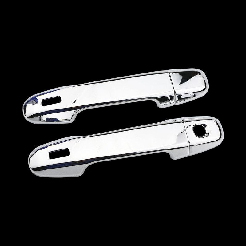 For Toyota CHR C-HR 2016- Car Exterior Front Door Handles Covers Bowls Chrome/Carbon Catch Cap Stickers