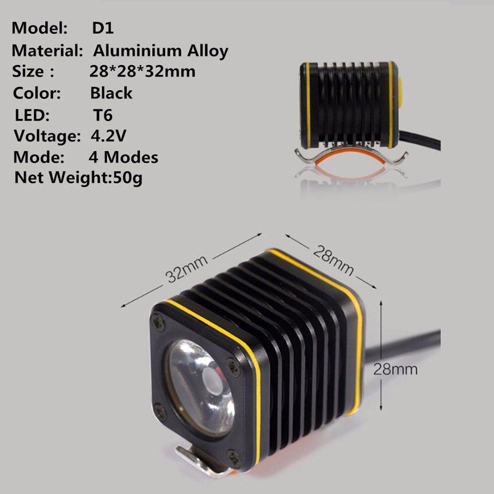 Mini USB 5000lm 4 modes XM-L T6 LED Bicycle Light Head Torch Bike Mountain Lamp