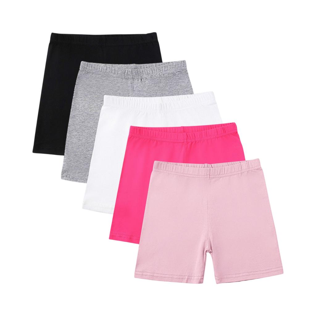 Summer Girls' Three-Point Safety Pants Underwear Leggings Five-Piece Set