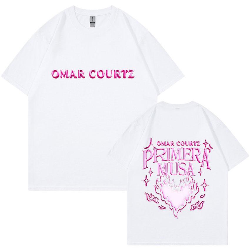 Harajuku Product Tshirt Omar Courtz Primera Musa Album Tour Men Hiphop Fashion Highquality Casual Cotton Shortsleeved