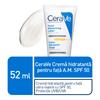 CeraVe Facial Moisturizing Lotion SPF 50 for Normal To Dry Skin, 52 Ml, with Ceramides & Hyaluronic Acid, Broad Spectrum Sunscreen, Oil-Free
