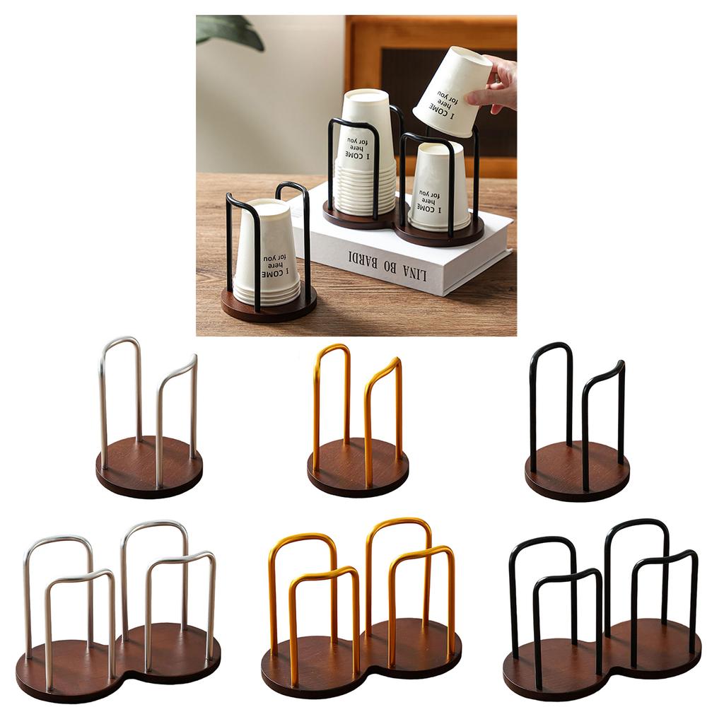 Disposable Water Cup Stand Organizer for Efficient Countertop Management Coffee Mug Holder for Homemakers and Students