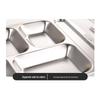 Su Shi 304 Stainless Steel Divided Dinner Plate