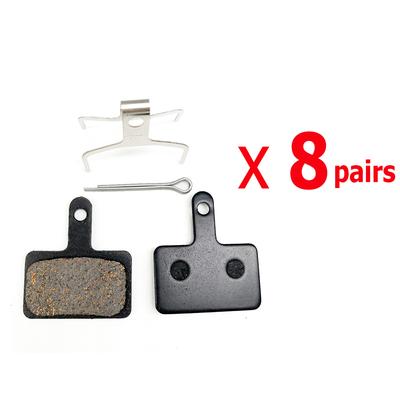 8 Paar Semi-Metalen Fietsremblokjes voor Shimano B01S MT200 M400 MT500 M315 M525 Acera Alivio Deore Auriga Pro Fiets
