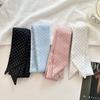 4 Farben Punktmuster Neuer Schal Hautschal aus dünner Seide für Damen Luxusmarke Foulard Damen Krawatte Mode Kopftücher für Damen