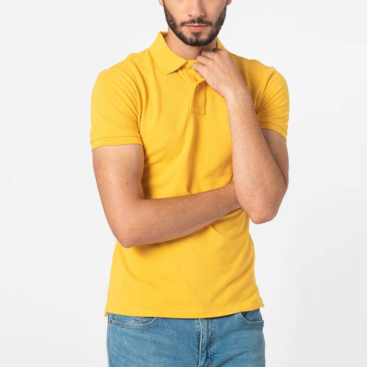 Polo Ralph Lauren Logo Ensfarget Kortermet Poloskjorte Herre topper Gul 710536856-297