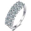 GRA 1.4ct Real Moissanite Diamond Eternity Ring for Women 925 Silver Daily Party Gorgeous High Quality Fine Jewelry