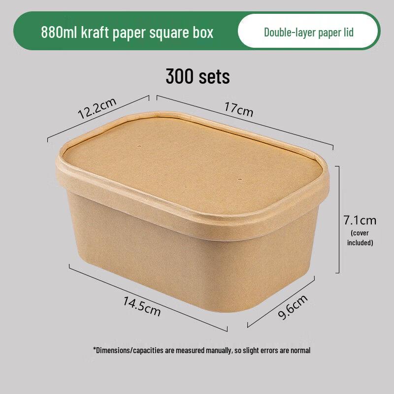 Disposable Microwavable Kraft Paper Food Container