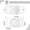 Waterproof Dog Collar GPS Tag Case [1 Pack] - Durable TPU+Silicone Holder, Lightweight Full Protection Cover (White)